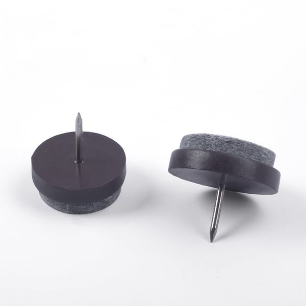 200 Pak Møbelglidere - Brun 22mm - Forbedret Stabilitet