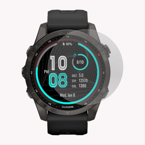 Skjermbeskytter i herdet glass for Garmin Fenix 7s (2-pakning)