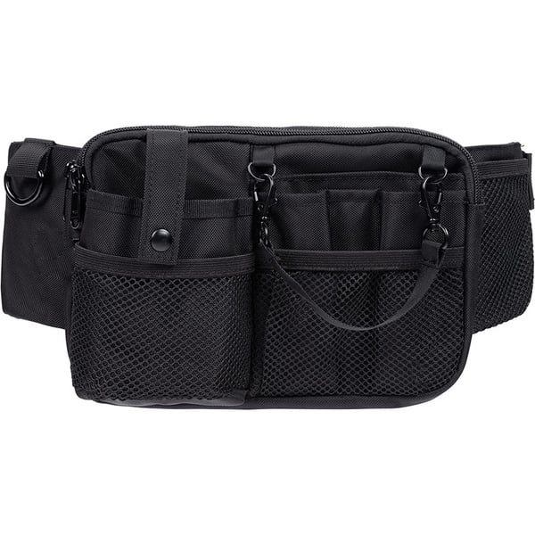 Medisinsk Organizer Bag - Kompakt & Justerbar Midjepakke Black