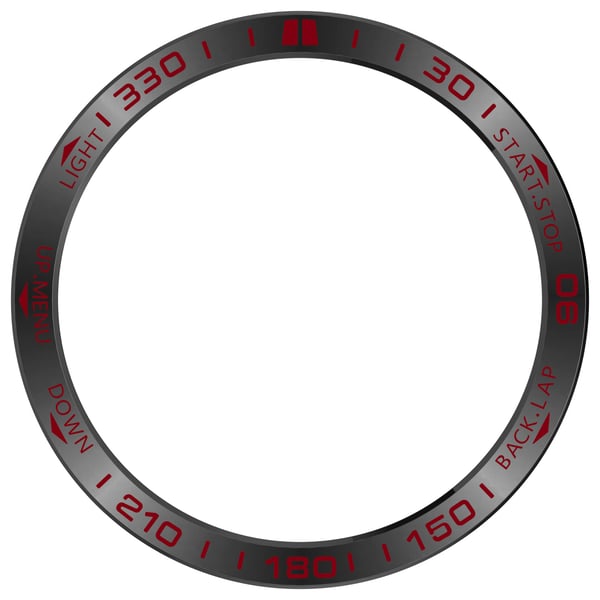Rustfritt stålramme for Garmin Fenix 8 Multicolor3 Model 3