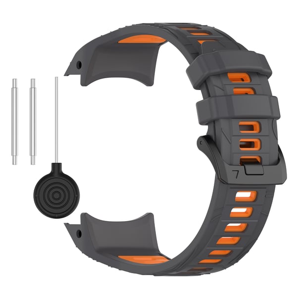 Garmin Instinct 3 Kaksivärinen silikoni kellon ranneke Orange Model 2 Garmin Instinct 3 Kaksivärinen silikoni kellon ranneke Orange Model 2