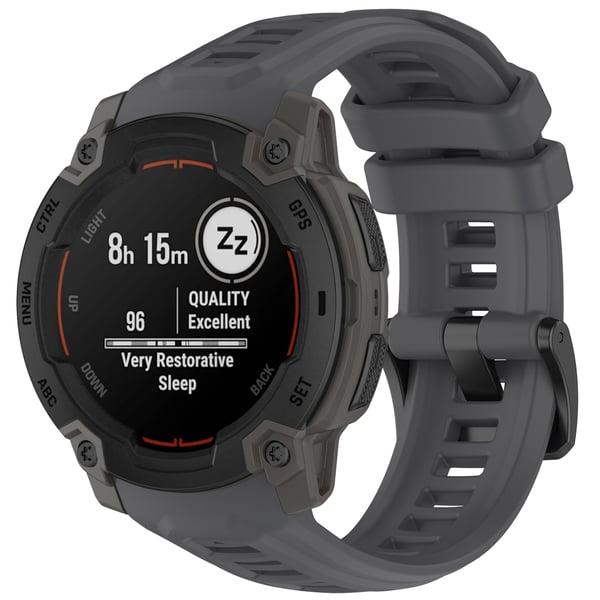 Garmin Instinct E (45mm) silikoninen kellon ranneke - Grafiitinharmaa
