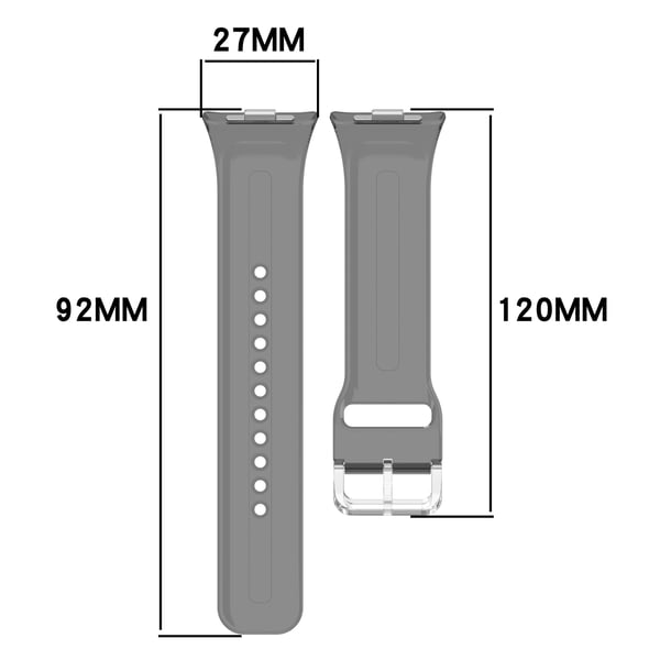 Gjennomsiktig TPU-stropp for Redmi Watch 5 og Xiaomi Band 9 Pro Black
