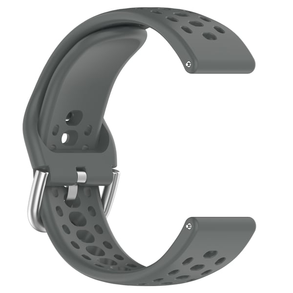 Amazfit Active 2 -ranneke - Hengittävä silikoninen urheiluvaihtoranneke DarkGrey
