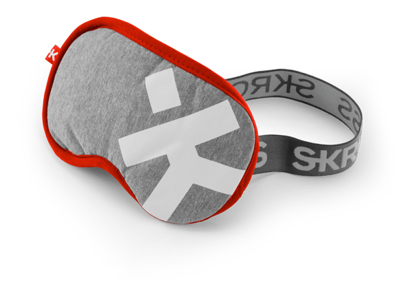 Deluxe Sleep Mask - Light Gray