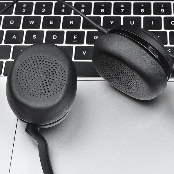 Erstatningsøreputer for Jabra Connect 4h - Svart (2-pakning)
