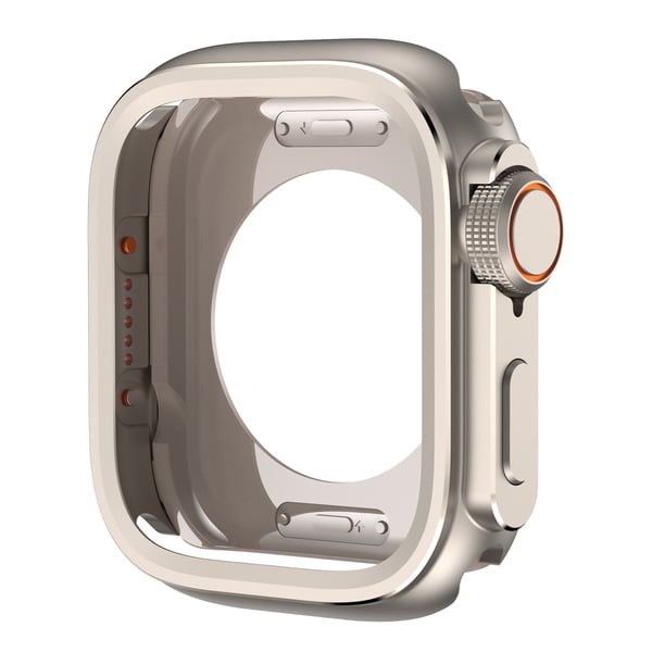Robust metalldeksel for Apple Watch Series 10 46mm Silver