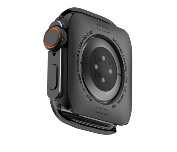 Robust metalldeksel for Apple Watch Series 10 46mm Black