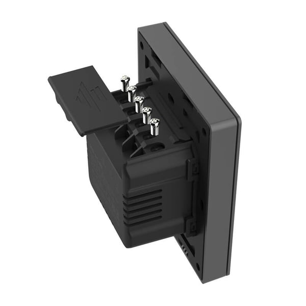 Smart WiFi veggbryter SONOFF M5-1C-80 (1-kanals, for ramme, grafitt)