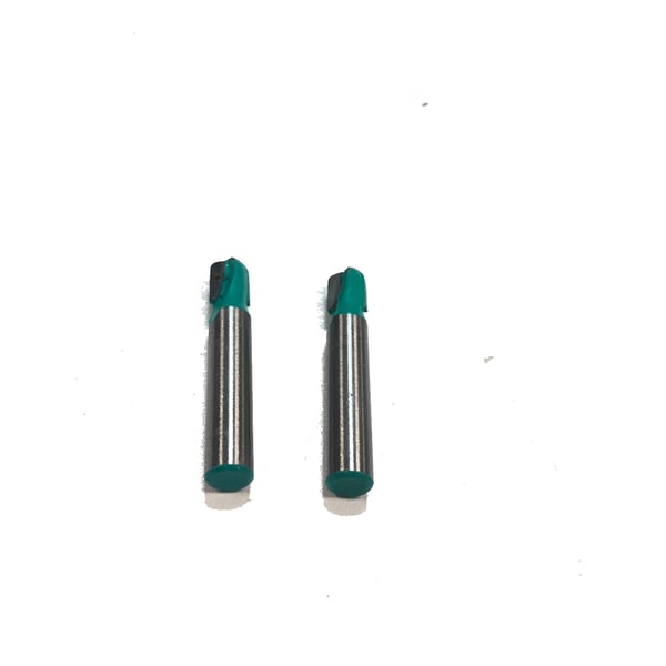 1/4" pyöreäpohjainen jyrsinpora (2 kpl) A