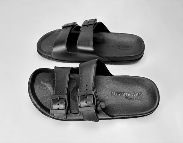 Komfortable hvite EVA-slippers Black 41-42