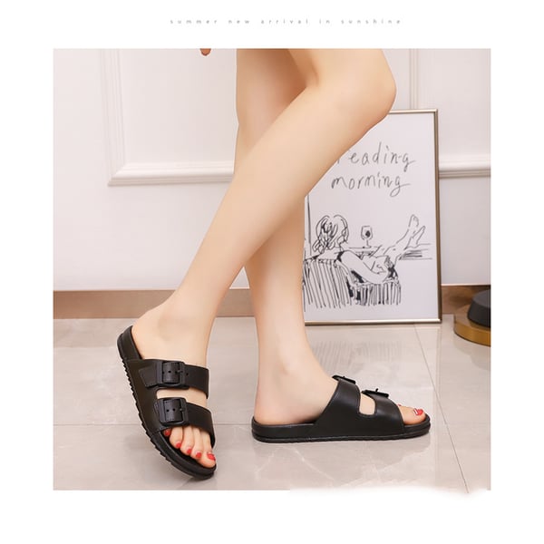 Komfortable hvite EVA-slippers Black 41-42