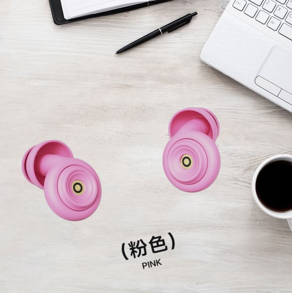 Sakura Pink Silikonöronproppar för Sömn och Ljudreducering