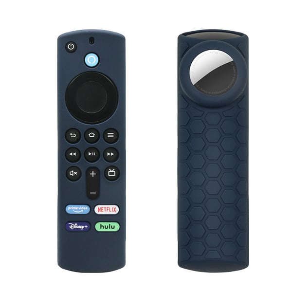 Fjernkontrollbeskyttelse for Fire TV Stick 2024ALEXA 3. generasjon airtag DarkBlue