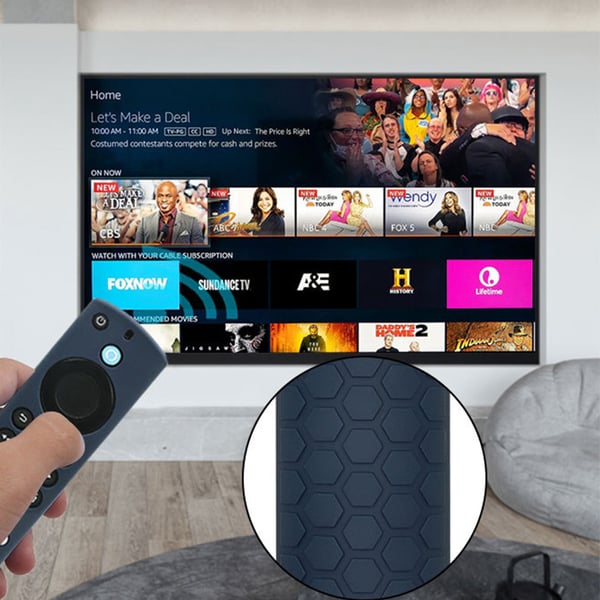 Fjernbetjeningsbeskyttelsesdæksel til Fire TV Stick 2024ALEXA 3. Gen airtag DarkBlue