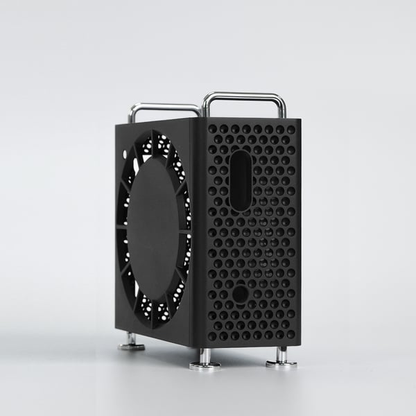 Suojakotelo ja jalusta Mac mini M4/Pro:lle Black