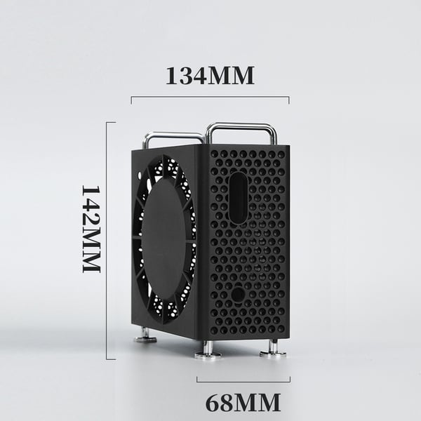 Suojakotelo ja jalusta Mac mini M4/Pro:lle Black