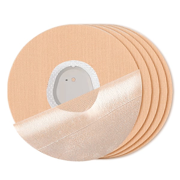 10-delt sett hudfargede selvklebende lapper for sensorer Beige