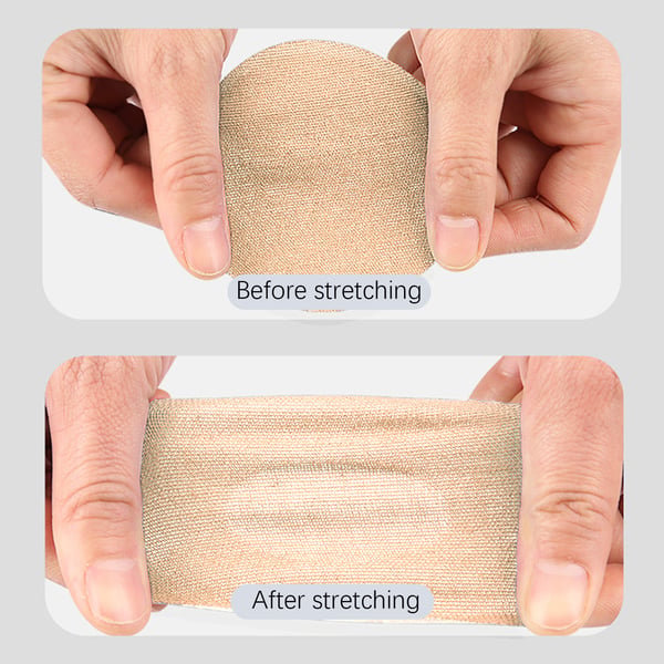 10-delt sett hudfargede selvklebende lapper for sensorer Beige