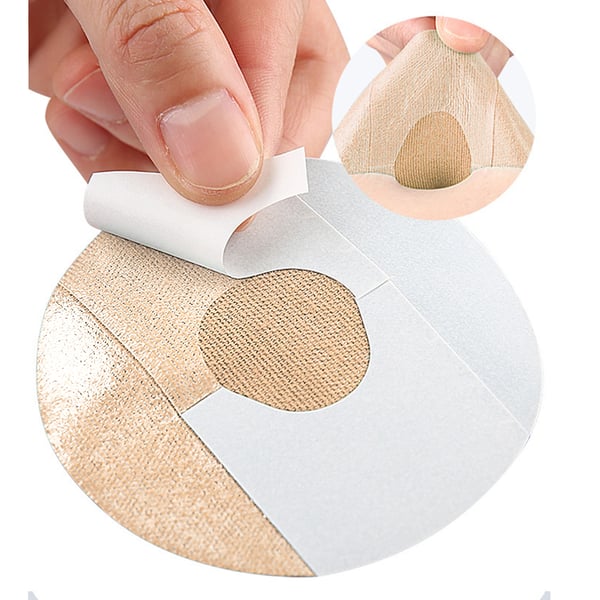 10-delt sett hudfargede selvklebende lapper for sensorer Beige