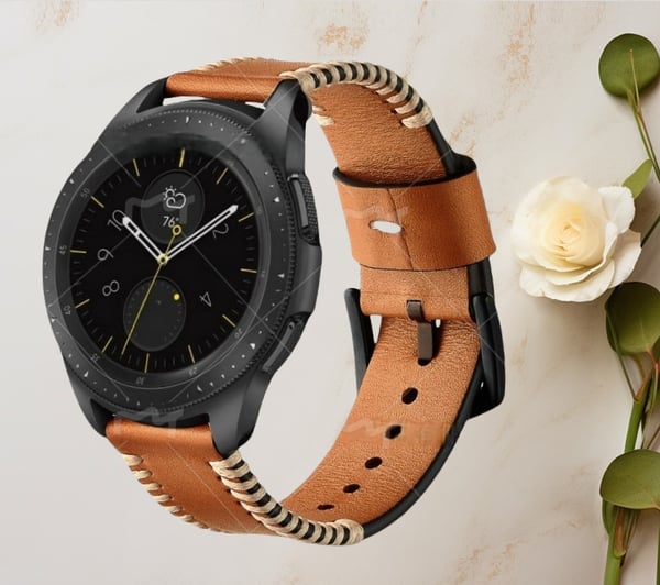 Premium lærreim for Galaxy Watch3 22 mm