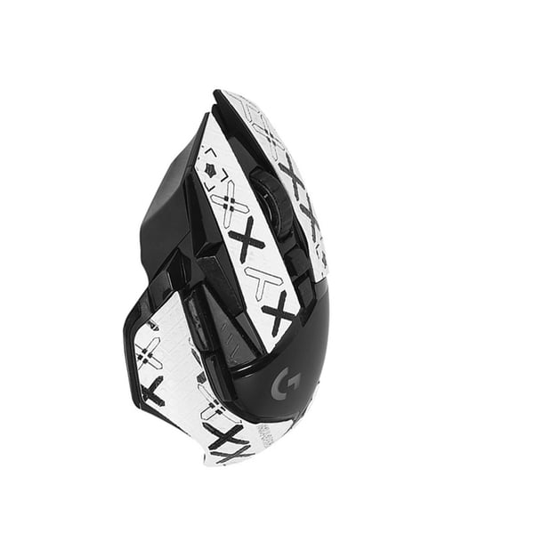 Forbedrede Grip Mouse Stickers til Logitech G502 - Hvidt Print