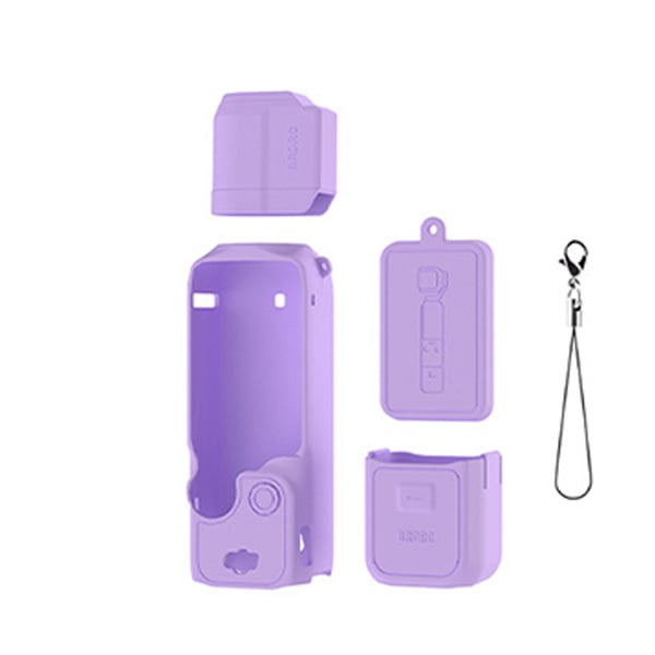 Silikonbeskyttelsesetui for DJI OSMO Pocket 3 Purple