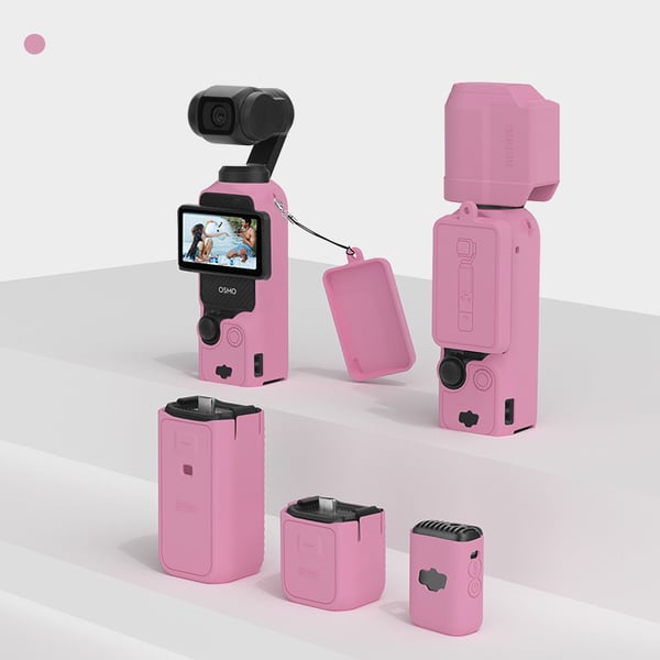 Beskyttende silikondeksel for DJI OSMO Pocket 3 Red