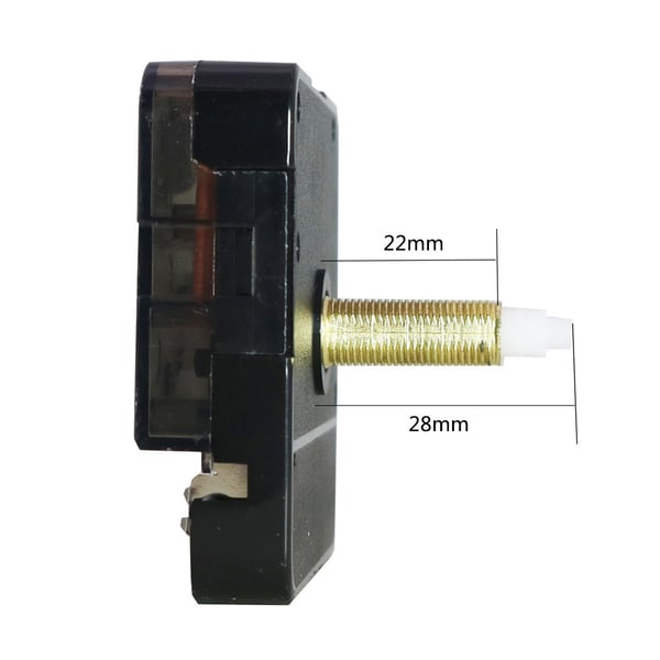 Stille klokkebevegelse med 20 mm aksel - Individuell pakke
