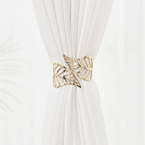 Elegante bladgardinbindinger - legeringsholdere Gold