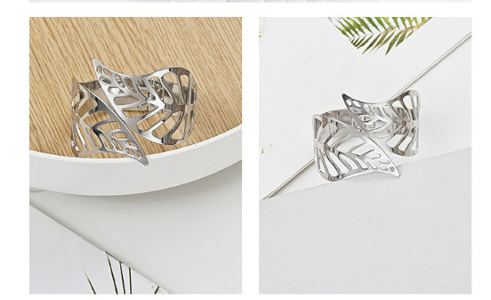 Elegante bladgardinbindinger - legeringsholdere Silver