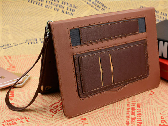 Premium PU-Lærveske for iPad Pro 9.7 (2016) Brown