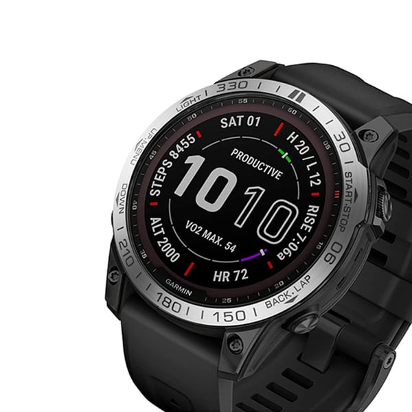 Stilig sølvrammering for Garmin Fenix 7/7 Pro