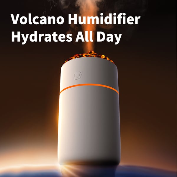 Volcano Humidifier HS01: Simuler flamme, Rens luften Black
