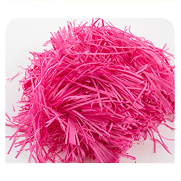 Pink Strimlet Papirfyld - 200g Gaveæskefyld Pink