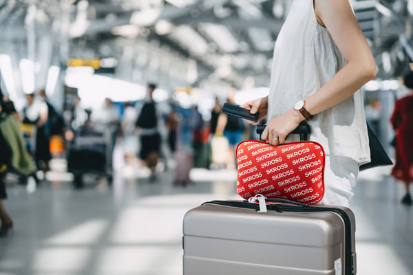 Travel Pillow Mini - Red /Skross Print
