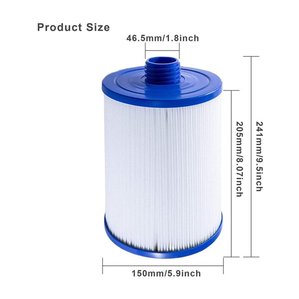 Bassengfilterpatronerstatning for PWW50L 6CH-940 (1 pakke)