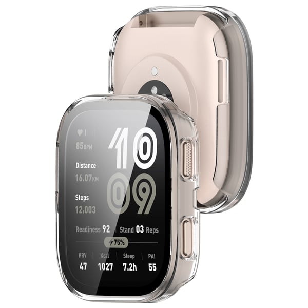 Klart PC-deksel med herdet film for Amazfit BIP 6 Transparent