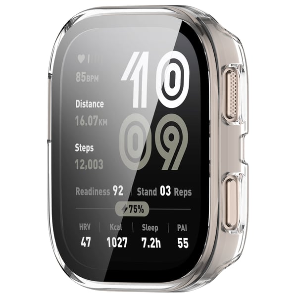 Klart PC-deksel med herdet film for Amazfit BIP 6 Transparent