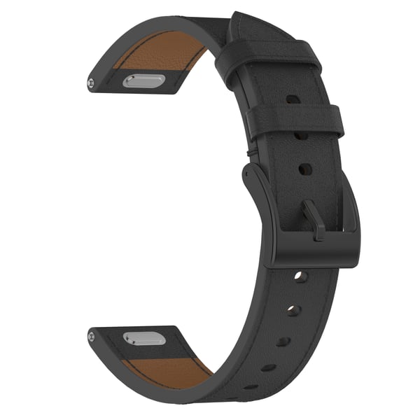 Premium læderrem til Huawei & Honor ure Black 18 mm
