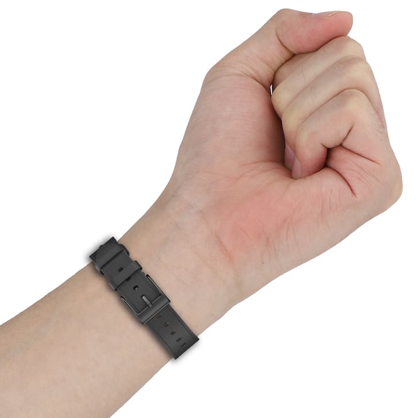 Premium læderrem til Huawei & Honor ure Black 18 mm