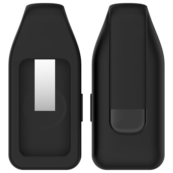 Stålklipsspenne for Huawei Band 10/9/8 - Silikon Black