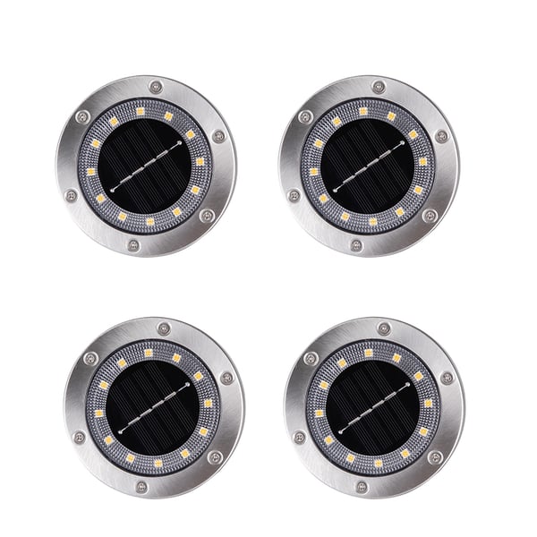 Valaise ulkotilasi 16 LED aurinkomaavaloilla WarmWhite