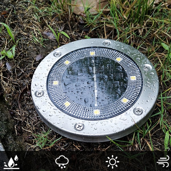 Valaise ulkotilasi 16 LED aurinkomaavaloilla WarmWhite