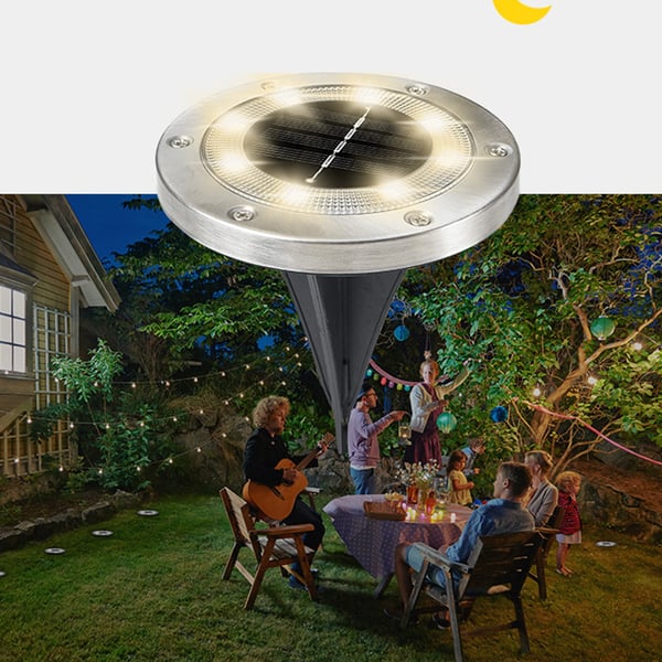 Valaise ulkotilasi 16 LED aurinkomaavaloilla WarmWhite