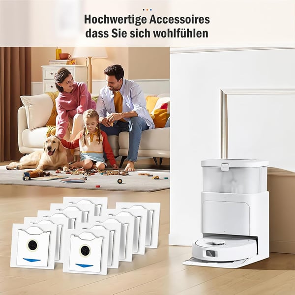 Ecovacs Deebot N30 Pro Omni -imurin pölypussit (10 kpl)