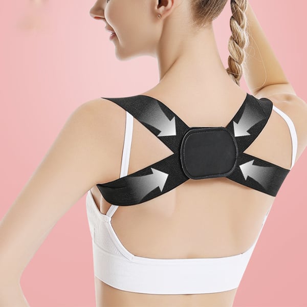 Usynlig Posture Corrector Komfortabel Støtte Black M