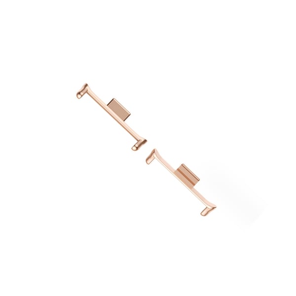 12 mm båndkobling for Mi Band 8/9 Pro & Redmi PinkGold