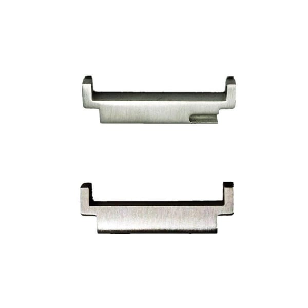 Yleiskäyttöinen hopeinen kellon rannekkeen liitin 20 mm - 18 mm adapteri