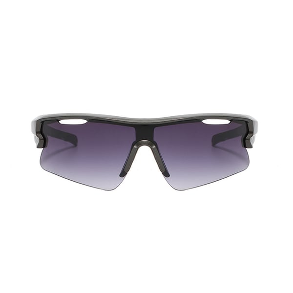 Stilige rammesolbriller med linse - UV400-beskyttelse Grey